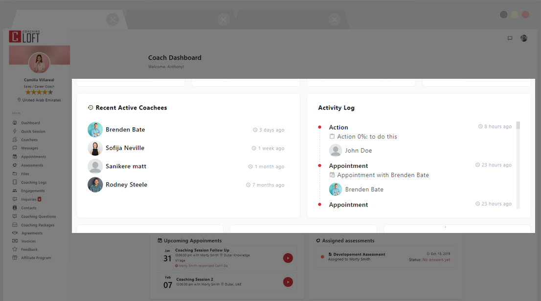 Coaching Dashboard