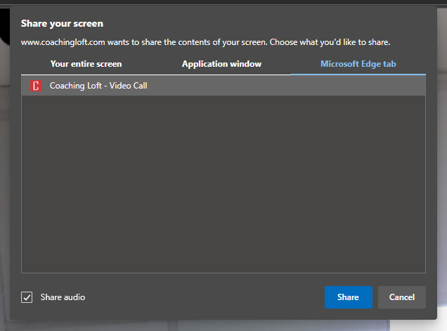 Microsoft edge tab