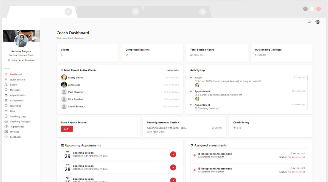 General Functionalities