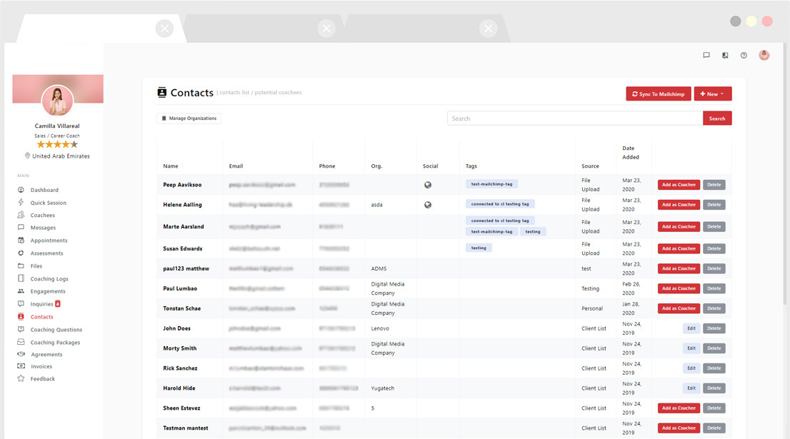 General Functionalities