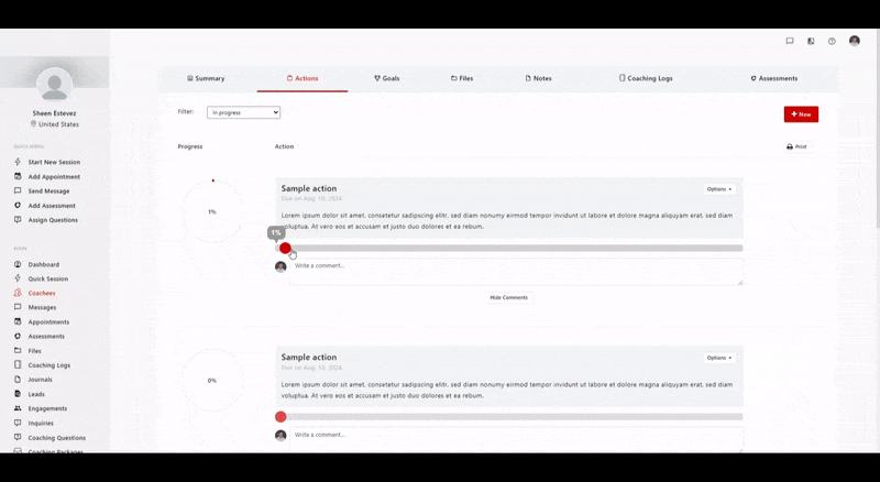 General Functionalities